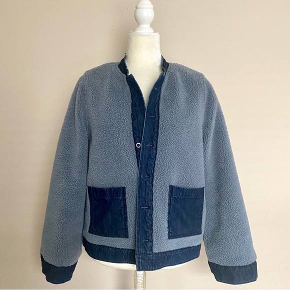 Madewell Reversible Sherpa Jean Jacket - Picture 9 of 11